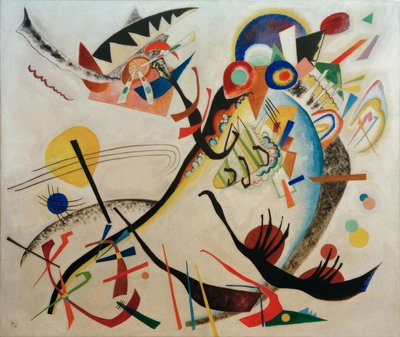 Blauw Segment door Wassily Kandinsky